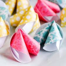 origami fortune cookies