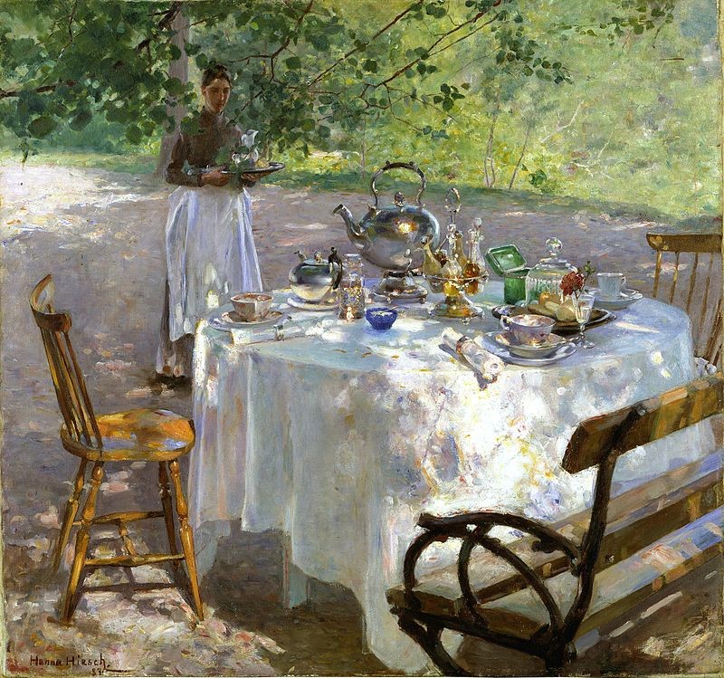 Hanna Pauli's painting Breakfast Time 