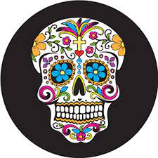 Day of the Dead Colorful skull