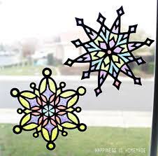 Stained glass snowflake
