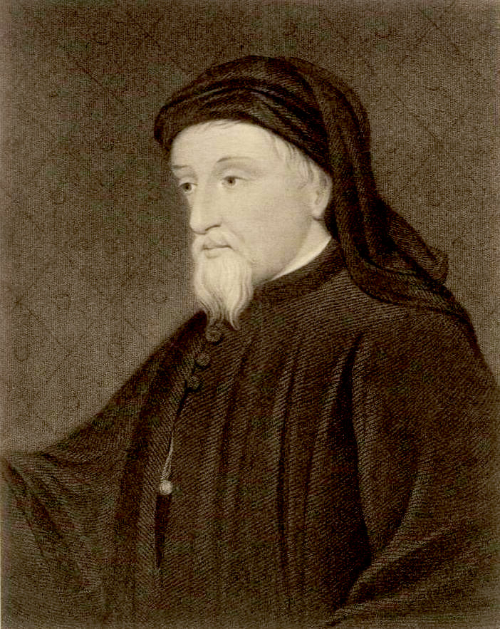 Image of Geoffrey Chaucer in profile