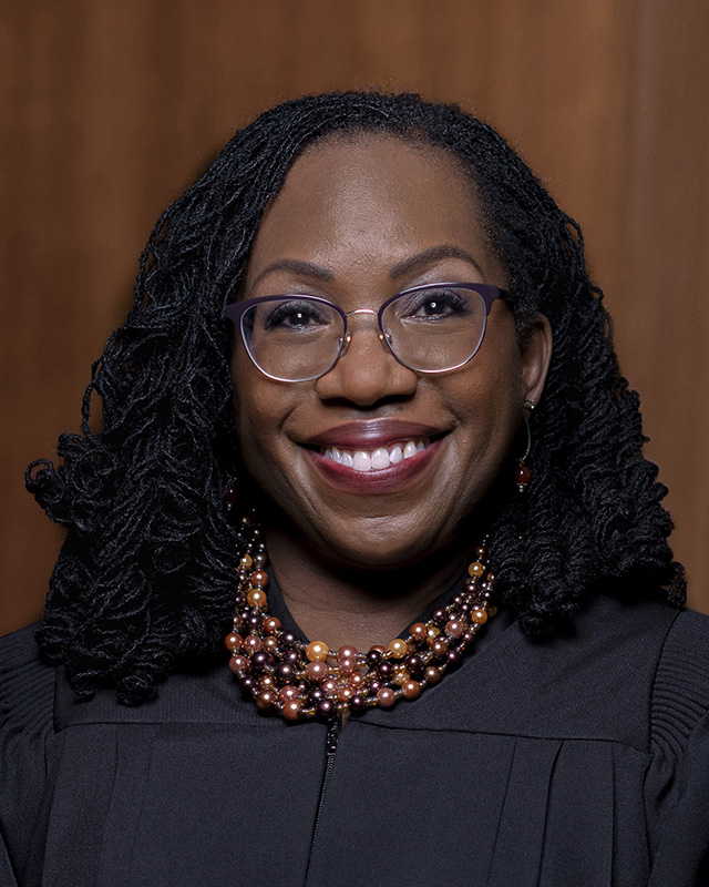 color photographed portrait of Justice Ketanji Brown Jackson 