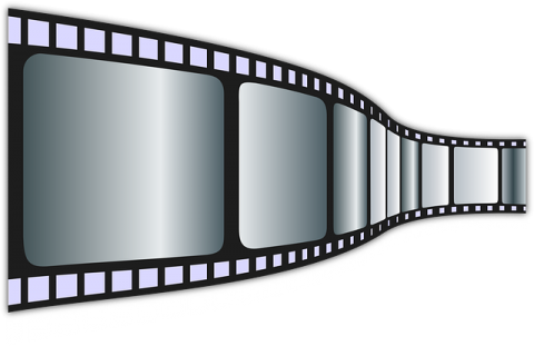 A strip of film. 