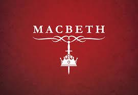 Macbeth underlined by a dagger and crown