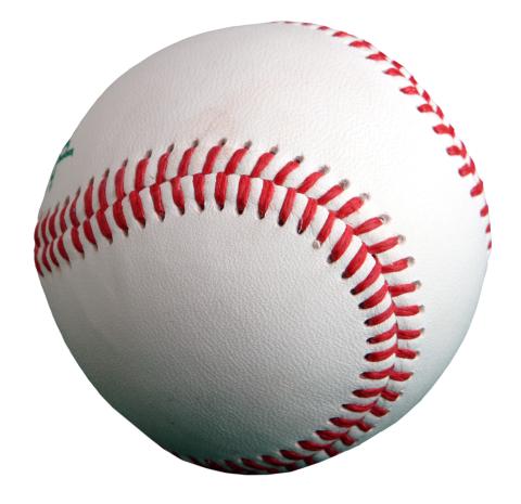 color photo of a baseball 