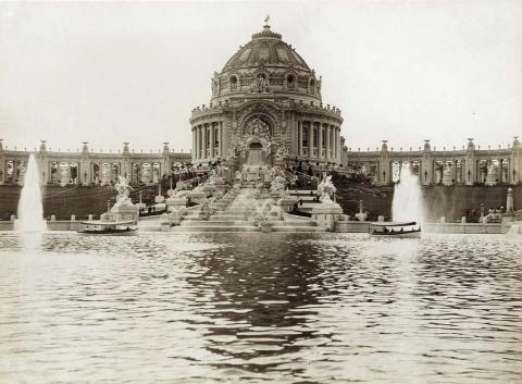 View of Festival Hall and the Cascades at the 1904 World's Fair