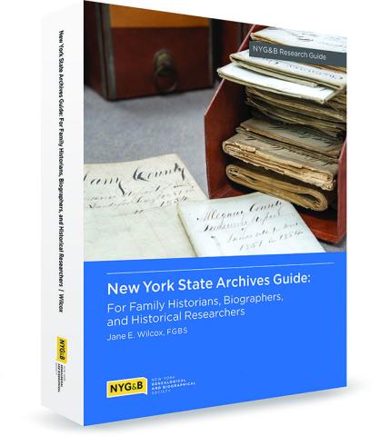 The book cover of the New York State Archives Guide
