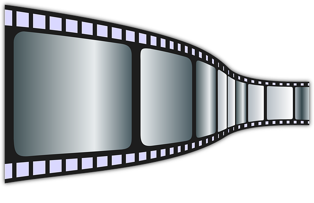 A strip of film. 