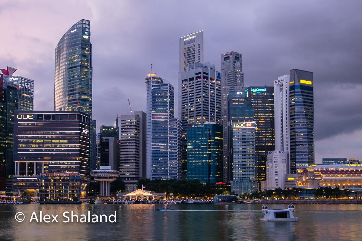 The skyline of singapore