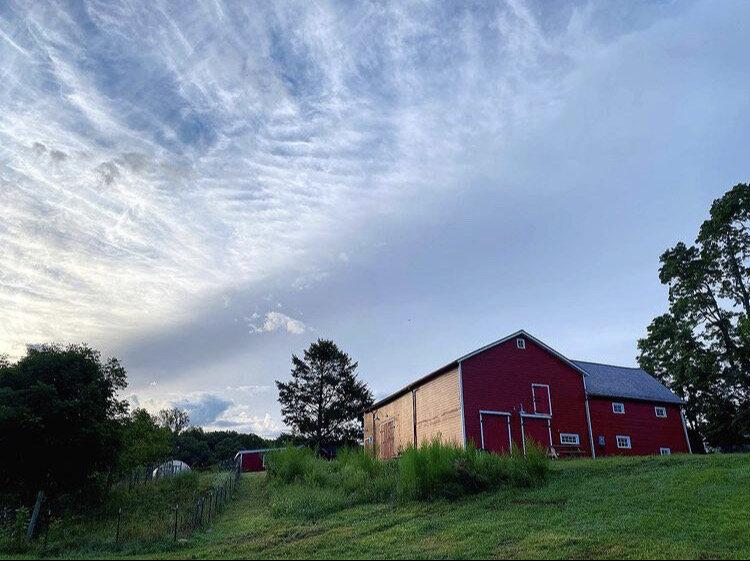 The newly restored Cropsey barn.