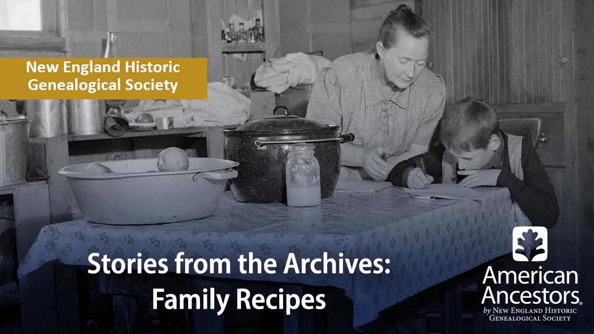 A woman and child look over a recipe at the kitchen table.