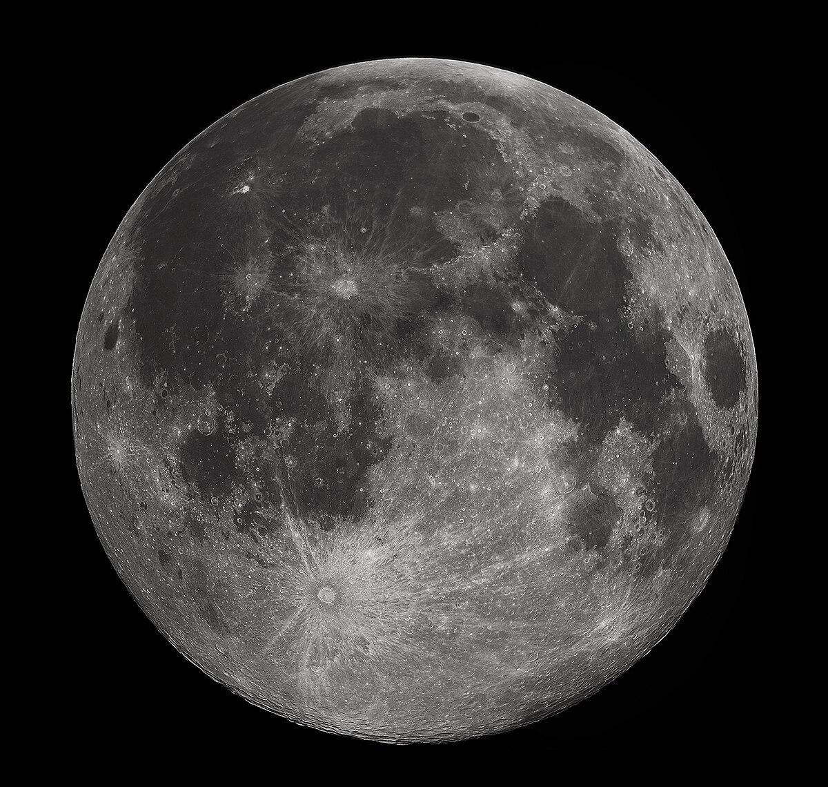 black and white photo of the moon